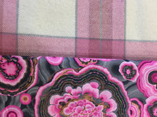 Load image into Gallery viewer, OOAK Upcycled Ladies Coat Pink Check 100% NZ Wool Lined 100% Cotton