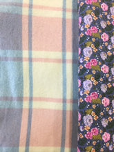 Load image into Gallery viewer, OOAK Upcycled Ladies Coat Pink & Blue Check 100% NZ Wool Lined 100% Cotton