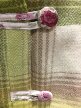 Load image into Gallery viewer, OOAK Upcycled Ladies Coat Green Check 100% NZ Wool Lined 100% Cotton