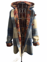Load image into Gallery viewer, OOAK Upcycled Ladies Coat 100% NZ Wool Lined 100% Cotton - Size 12