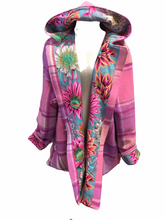 Load image into Gallery viewer, OOAK Upcycled Ladies Pink Check 100% NZ Wool Lined 100% Cotton Order for Kirstie Barr