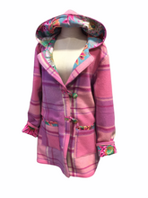 Load image into Gallery viewer, OOAK Upcycled Ladies Pink Check 100% NZ Wool Lined 100% Cotton Order for Kirstie Barr