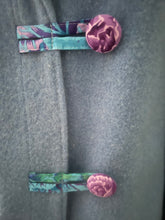 Load image into Gallery viewer, OOAK Upcycled Ladies Blue & Fawn 100% NZ Wool Lined 100% Cotton