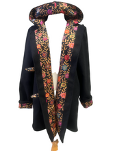 Load image into Gallery viewer, OOAK Upcycled Ladies Black New Wool Lined 100% Cotton Order