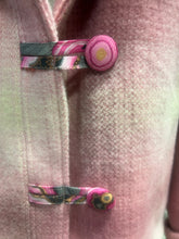 Load image into Gallery viewer, OOAK Upcycled Ladies Pink Check 100% NZ Wool Lined 100% Cotton
