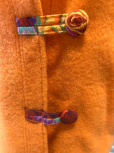 Load image into Gallery viewer, OOAK Upcycled Ladies Orange 100% NZ Wool Lined 100% Cotton