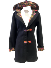 Load image into Gallery viewer, OOAK Upcycled Ladies Black New Wool Lined 100% Cotton Order