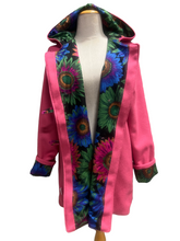 Load image into Gallery viewer, OOAK Upcycled Ladies New Pink Wool Coat 100% Wool Lined 100% Cotton - Size 12