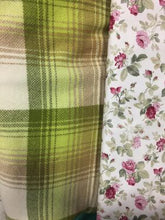 Load image into Gallery viewer, OOAK Upcycled Ladies Coat Green Check 100% NZ Wool Lined 100% Cotton