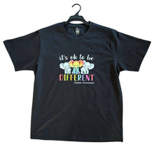 Load image into Gallery viewer, Child Autism Awareness It&#39;s OK to be Different Elephants T Shirt Available in Black
