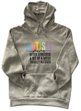 Load image into Gallery viewer, Adult Autism Awareness Mama Often Stressed Hoodie Available in Grey
