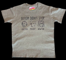 Load image into Gallery viewer, Adult Autism Awareness Einstein T Shirt Available in Black, White or Grey
