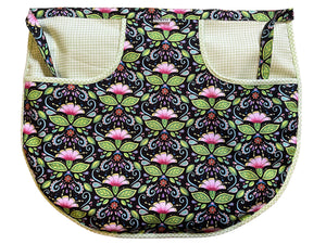 Peg Apron Bright Floral Flight & Lime Check