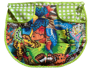 Peg Apron Butterfly Montage & Green Spot