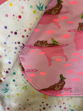 Load image into Gallery viewer, 100% Cotton Reversible Vest Tula Pink Hippos &amp; Fairydust
