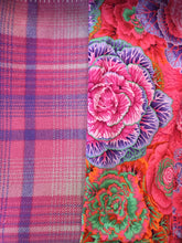 Load image into Gallery viewer, OOAK Upcycled Ladies Coat Bright Pink Check 100% NZ Wool Lined 100% Cotton  - Size 18
