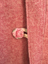 Load image into Gallery viewer, OOAK Upcycled Ladies Raspberry Blush Coat 100% NZ Wool Lined 100% Cotton  - Size 10
