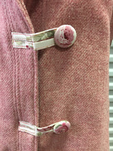 Load image into Gallery viewer, OOAK Upcycled Ladies Raspberry Blush Coat 100% NZ Wool Lined 100% Cotton  - Size 12
