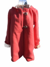 Load image into Gallery viewer, OOAK Upcycled Ladies Coat 100% NZ Wool Lined 100% Cotton
