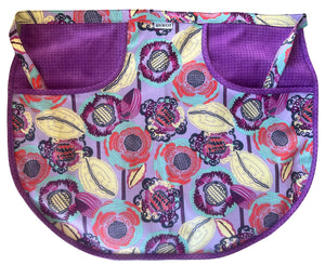 Peg Apron Purple & Purple Retro Floral