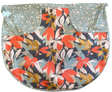 Load image into Gallery viewer, Peg Apron Dark Multi Floral &amp; Pale Turquoise
