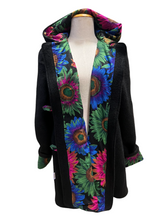 Load image into Gallery viewer, OOAK Ladies New 100% Wool Black Coat Lined 100% Cotton - MADE TO ORDER
