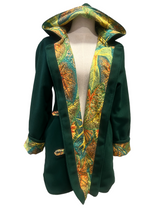 Load image into Gallery viewer, OOAK Ladies New Wool Green Coat 100% Lined 100% Cotton - MADE TO ORDER
