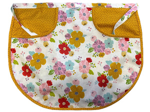 Peg Apron Sunshine Flowers & Mustard Dash