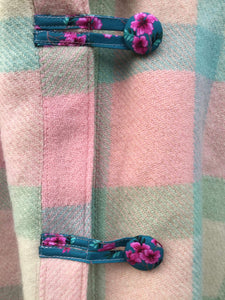 OOAK Upcycled Ladies Coat 100% NZ Wool Lined 100% Cotton - Size 14