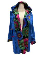 Load image into Gallery viewer, OOAK Ladies New 100% Wool Blue Coat Lined 100% Cotton - MADE TO ORDER
