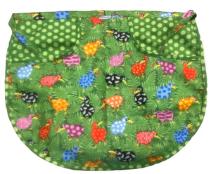 Peg Apron Rainbow Kiwis & Green Spot