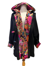 Load image into Gallery viewer, Ladies New 100% Wool Black Coat Lined 100% Cotton - MADE TO ORDER
